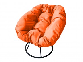 Кресло Пончик без ротанга оранжевая подушка в Карталах - kartaly.mebel74.com | фото