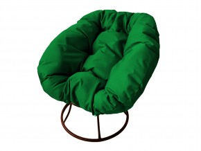 Кресло Пончик без ротанга зелёная подушка в Карталах - kartaly.mebel74.com | фото
