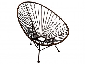 Кресло Ракушка с ротангом коричневый в Карталах - kartaly.mebel74.com | фото 1