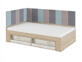 Кровать 1,2 с мягкими элементами 1,2 и 2,0 Алиса мод.2.3 в Карталах - kartaly.mebel74.com | фото