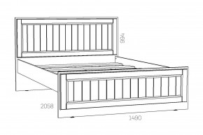 Кровать 1400 Оливия НМ 040.34-01 О в Карталах - kartaly.mebel74.com | фото 2