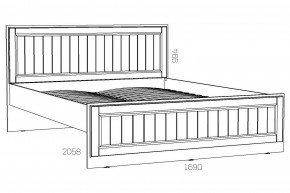 Кровать 1600 Оливия НМ 040.34 Х в Карталах - kartaly.mebel74.com | фото 2