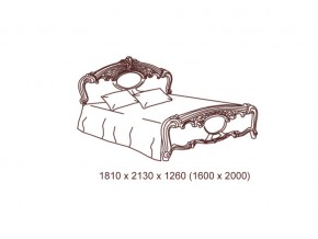 Кровать 2-х спальная 1600*2000 с ортопедом в Карталах - kartaly.mebel74.com | фото