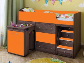 Кровать чердак Малыш 80х180 бодега-оранжевый в Карталах - kartaly.mebel74.com | фото 1