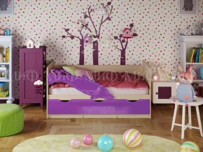 Кровать Дельфин-1 1800 Фиолетовый металлик в Карталах - kartaly.mebel74.com | фото