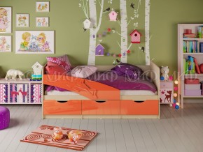 Кровать Дельфин 1600 Оранжевый металлик в Карталах - kartaly.mebel74.com | фото