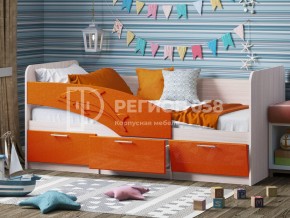 Кровать Дельфин МДФ 1800 Апельсин металлик в Карталах - kartaly.mebel74.com | фото 1