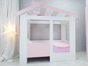 Кровать детская Теремок без ящика розовая в Карталах - kartaly.mebel74.com | фото 1