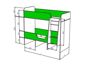 Кровать двухъярусная Малыш двойняшка белый в Карталах - kartaly.mebel74.com | фото 3