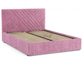 Кровать Гамма 1400 с основанием велюр тенерифе розовый в Карталах - kartaly.mebel74.com | фото 2