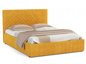 Кровать Гамма 1600 с основанием велюр тенерифе куркума в Карталах - kartaly.mebel74.com | фото