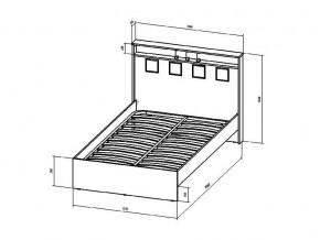 Кровать Коста-Рика 1200 в Карталах - kartaly.mebel74.com | фото 2