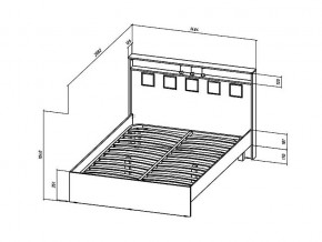 Кровать Коста-Рика 1400 в Карталах - kartaly.mebel74.com | фото 2