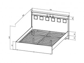 Кровать Коста-Рика 1600 в Карталах - kartaly.mebel74.com | фото 2