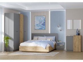 Кровать Квадро арт.031-М1 1400 Графит в Карталах - kartaly.mebel74.com | фото 2