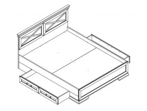 Кровать LOZ160х200 с ящиками Марсель ясень снежный в Карталах - kartaly.mebel74.com | фото 2