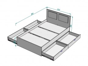 Кровать Ольга L37 ширина 1200 в Карталах - kartaly.mebel74.com | фото 3