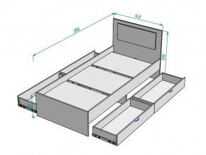 Кровать Ольга L38 ширина 900 в Карталах - kartaly.mebel74.com | фото 3