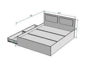 Кровать Ольга L40 ширина 1600 в Карталах - kartaly.mebel74.com | фото 3