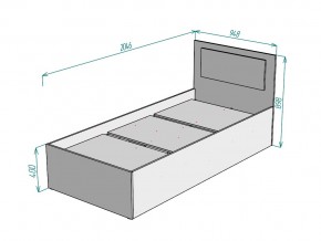 Кровать Ольга L53 ширина 900 в Карталах - kartaly.mebel74.com | фото 3