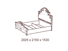 Кровать Рафаэлла 1800 с основанием в Карталах - kartaly.mebel74.com | фото 2