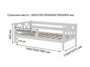 Кровать софа Аист-3 Классика белый 1400х700 мм в Карталах - kartaly.mebel74.com | фото 2