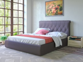 Кровать Тиффани 160 подъемная коричневая в Карталах - kartaly.mebel74.com | фото 3