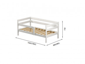 Кроватка-софа 1600х800 одинарный бортик Массив Версаль в Карталах - kartaly.mebel74.com | фото 2