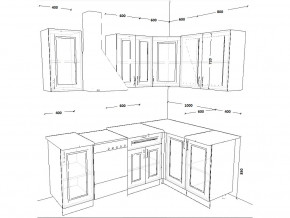 Кухонный гарнитур 2 Белый Вегас 1600х1400 мм в Карталах - kartaly.mebel74.com | фото 2