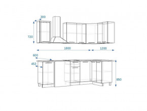 Кухонный гарнитур 6Р РоялВуд 1800*1200 мм в Карталах - kartaly.mebel74.com | фото 2