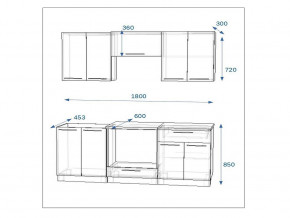 Кухонный гарнитур 7а Грецкий орех 1800 в Карталах - kartaly.mebel74.com | фото 2