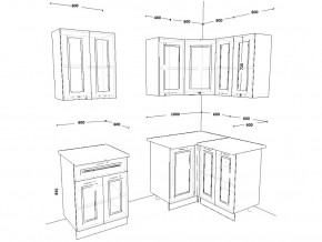 Кухонный гарнитур 8 Белый Вегас 1600х1200 мм в Карталах - kartaly.mebel74.com | фото 2