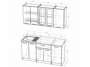 Кухонный гарнитур Алина стандарт 1600 мм в Карталах - kartaly.mebel74.com | фото 5