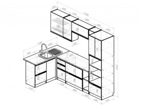 Кухонный гарнитур Амели мега прайм 1500х2700 мм в Карталах - kartaly.mebel74.com | фото 6