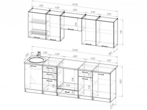 Кухонный гарнитур Антика базис 2400 мм в Карталах - kartaly.mebel74.com | фото 3