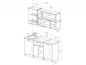 Кухонный гарнитур Антика стандарт 1600 мм в Карталах - kartaly.mebel74.com | фото 6