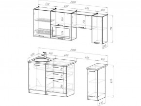 Кухонный гарнитур Антика ультра 2000 мм в Карталах - kartaly.mebel74.com | фото 6