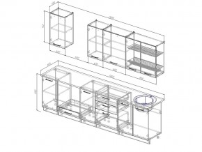 Кухонный гарнитур Дели 2800 в Карталах - kartaly.mebel74.com | фото 2