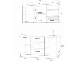 Кухонный гарнитур Флоренс Грин 1600 в Карталах - kartaly.mebel74.com | фото 4