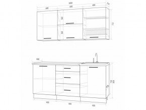 Кухонный гарнитур Флоренс Грин 1800 в Карталах - kartaly.mebel74.com | фото 3