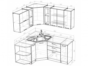 Кухонный гарнитур Кира оптима 1500х1800 мм в Карталах - kartaly.mebel74.com | фото 5