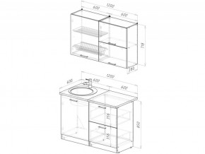 Кухонный гарнитур Лотос лайт 1200 мм в Карталах - kartaly.mebel74.com | фото 6