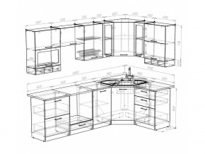 Кухонный гарнитур Лира гранд оптима 2600х1500 мм в Карталах - kartaly.mebel74.com | фото 5