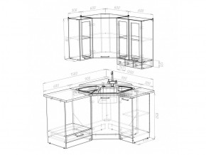 Кухонный гарнитур Лира литл 1500х1200 мм в Карталах - kartaly.mebel74.com | фото 4