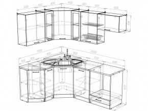 Кухонный гарнитур Лира мега оптима 2000х1500 мм в Карталах - kartaly.mebel74.com | фото 4