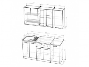 Кухонный гарнитур Ника стандарт 1600 мм в Карталах - kartaly.mebel74.com | фото 5