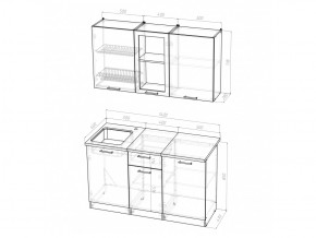 Кухонный гарнитур Ольга медиум 1 1400 мм в Карталах - kartaly.mebel74.com | фото 5