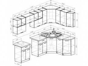 Кухонный гарнитур Ольга оптима 5 2700х1600 мм в Карталах - kartaly.mebel74.com | фото 5