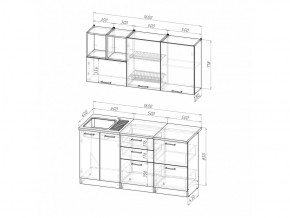 Кухонный гарнитур Ольга стандарт 4 1600 мм в Карталах - kartaly.mebel74.com | фото 5