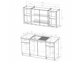 Кухонный гарнитур Сабрина стандарт 1600 мм в Карталах - kartaly.mebel74.com | фото 5